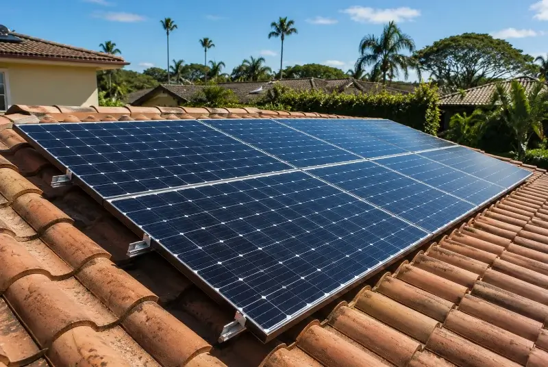 Installation de panneaux solaires à Collorgues